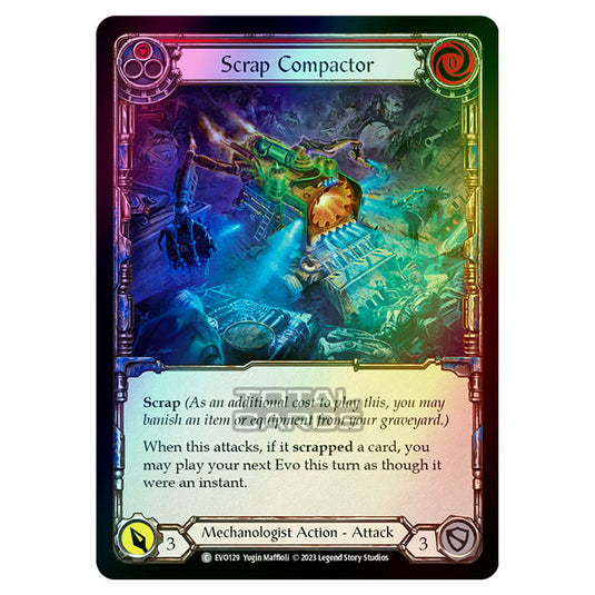 Flesh & Blood - Bright Lights - Scrap Compactor (Red) (Rainbow Foil) - EVO129