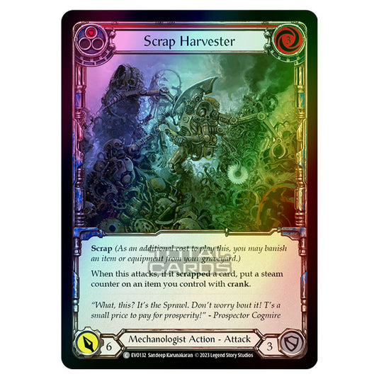 Flesh & Blood - Bright Lights - Scrap Harvester (Red) (Rainbow Foil) - EVO132