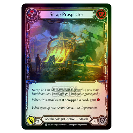 Flesh & Blood - Bright Lights - Scrap Prospector (Yellow) (Rainbow Foil) - EVO136