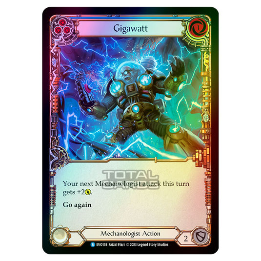 Flesh & Blood - Bright Lights - Gigawatt (Blue) (Rainbow Foil) - EVO158