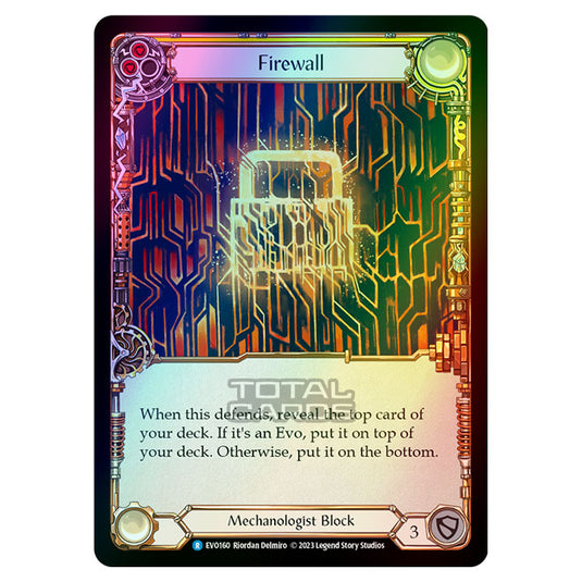 Flesh & Blood - Bright Lights - Firewall (Yellow) (Rainbow Foil) - EVO160