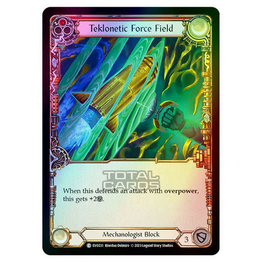 Flesh & Blood - Bright Lights - Teklonetic Force Field (Red) (Rainbow Foil) - EVO231