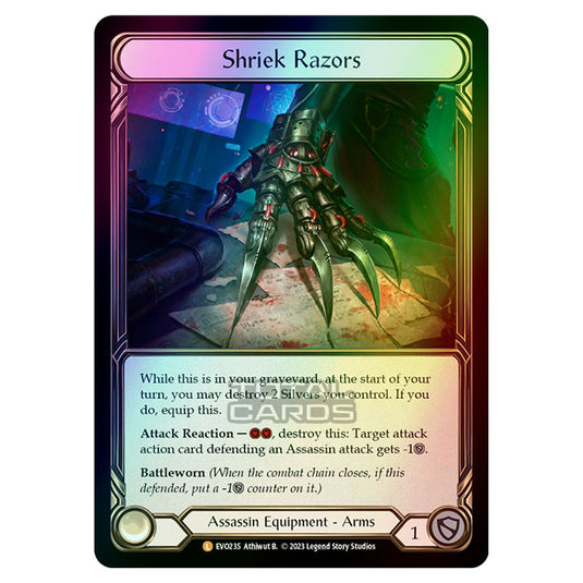 Flesh & Blood - Bright Lights - Shriek Razors (Rainbow Foil) - EVO235