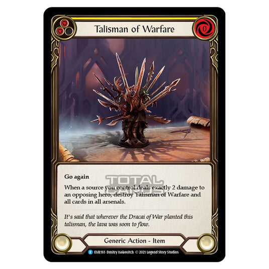 Flesh & Blood - Everfest - Talisman Of Warfare (Rare) EVR193