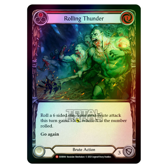 Flesh & Blood - Everfest - Rolling Thunder (Majestic) EVR004 (Rainbow Foil)