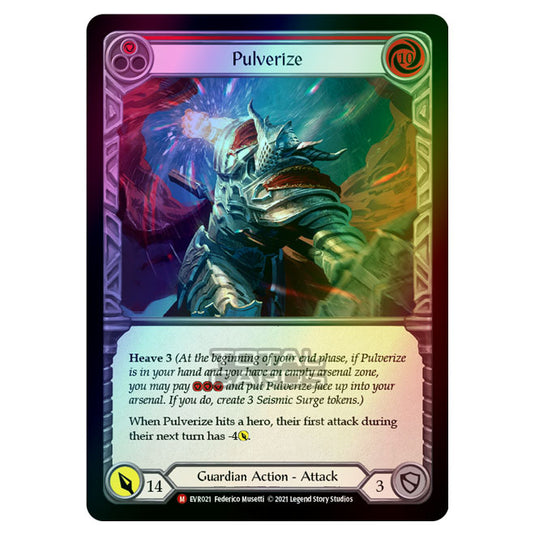 Flesh & Blood - Everfest - Pulverize (Majestic) EVR021 (Rainbow Foil)