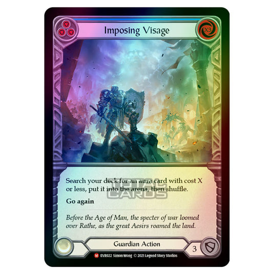 Flesh & Blood - Everfest - Imposing Visage (Majestic) EVR022 (Rainbow Foil)