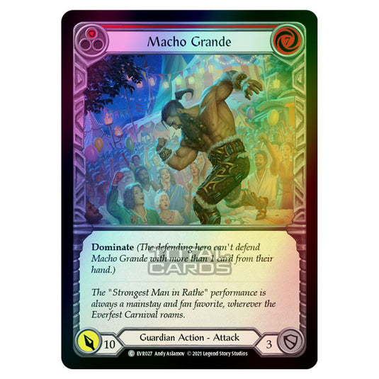 Flesh & Blood - Everfest - Macho Grande (Common) EVR027 (Rainbow Foil)