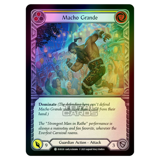 Flesh & Blood - Everfest - Macho Grande (Common) EVR028 (Rainbow Foil)