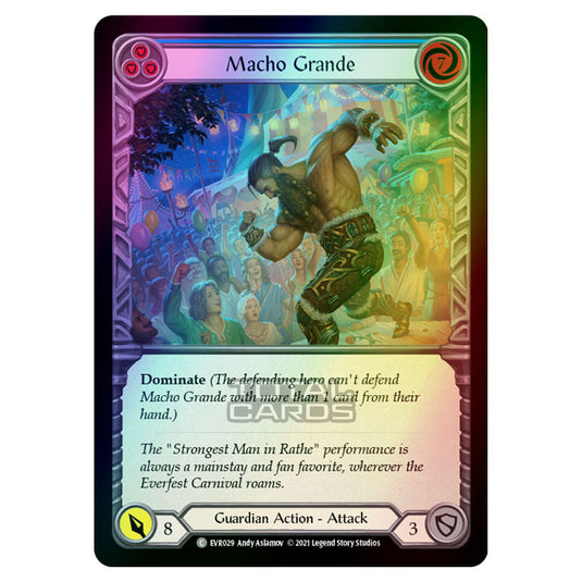 Flesh & Blood - Everfest - Macho Grande (Common) EVR029 (Rainbow Foil)