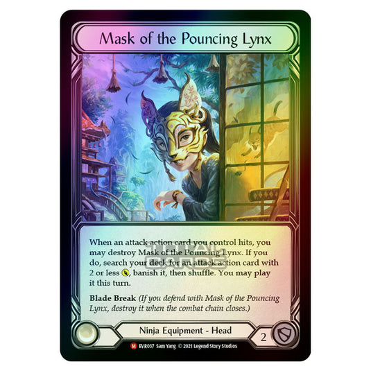 Flesh & Blood - Everfest - Mask Of The Pouncing Lynx (Majestic) EVR037 (Cold Foil)