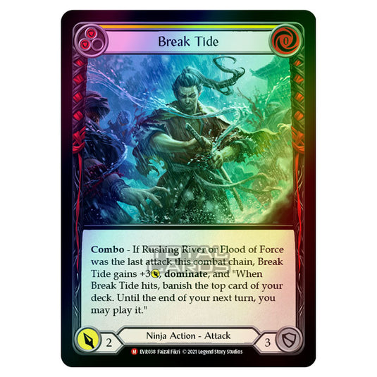 Flesh & Blood - Everfest - Break Tide (Majestic) EVR038 (Rainbow Foil)