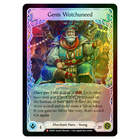 Flesh & Blood - Everfest - Genis Wotchuneed (Majestic) EVR085 (Rainbow Foil)