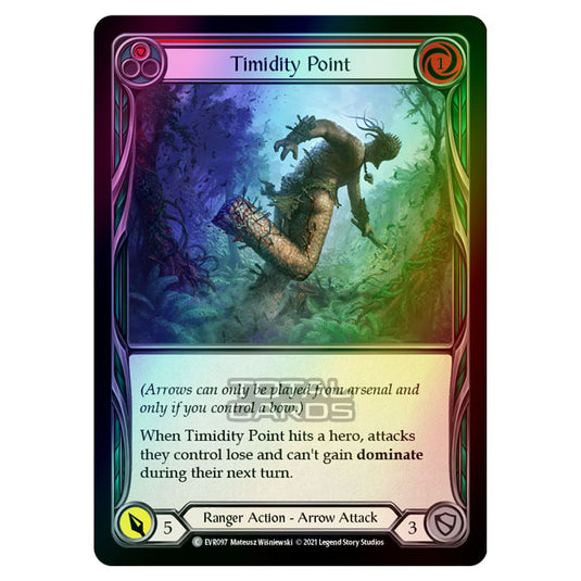 Flesh & Blood - Everfest - Timidity Point (Common) EVR097 (Rainbow Foil)