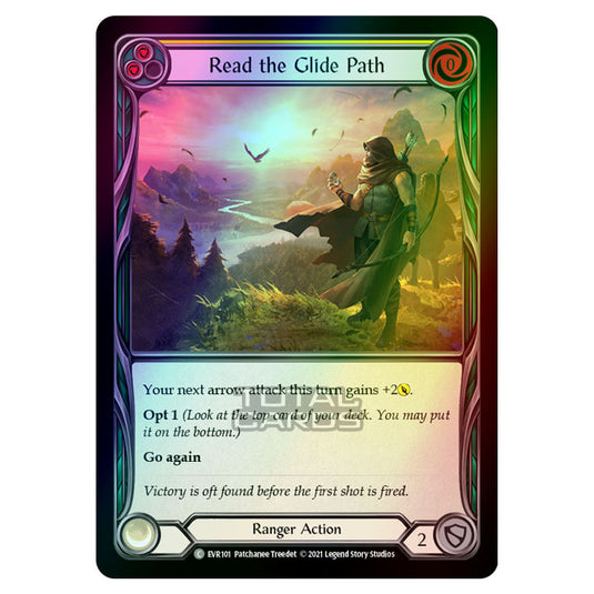 Flesh & Blood - Everfest - Read The Glide Path (Common) EVR101 (Rainbow Foil)