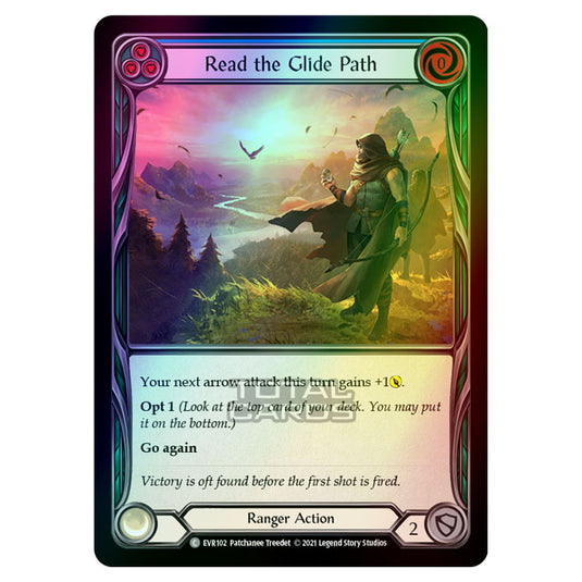 Flesh & Blood - Everfest - Read The Glide Path (Common) EVR102 (Rainbow Foil)