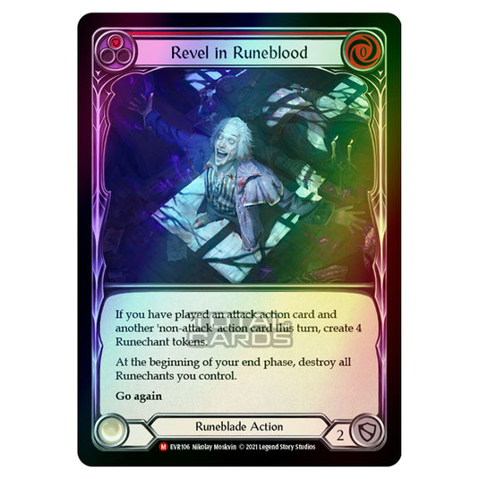 Flesh & Blood - Everfest - Reveal In Runeblood (Majestic) EVR106 (Rainbow Foil)