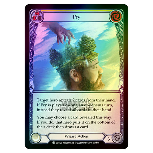 Flesh & Blood - Everfest - Pry (Common) EVR129 (Rainbow Foil)