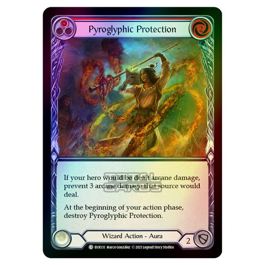 Flesh & Blood - Everfest - Pyroglyphic Protection (Common) EVR131 (Rainbow Foil)