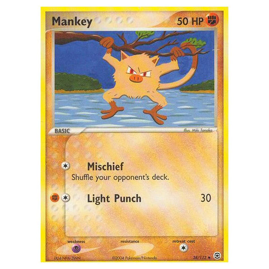 Pokemon - EX Series - FireRed & LeafGreen - Mankey - 38/112