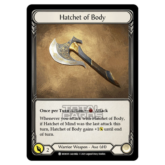 Flesh & Blood - Monarch - Hatchet of Body (Token) MON105