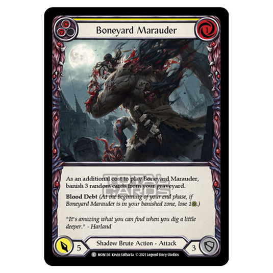 Flesh & Blood - Monarch - Boneyard Marauder (Common) MON136