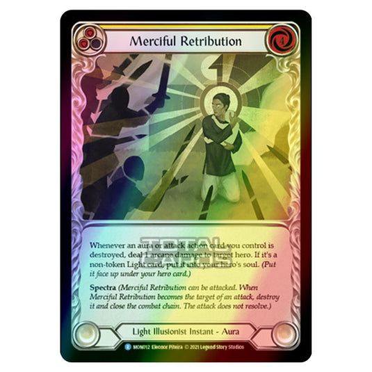 Flesh & Blood - Monarch - Merfiful Retribution (Rare) MON012 (Rainbow Foil)