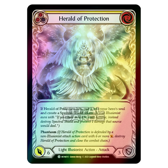 Flesh & Blood - Monarch - Herald of Protection (Common) MON015 (Rainbow Foil)