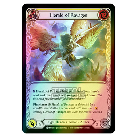 Flesh & Blood - Monarch - Herald of Ravages (Common) MON018 (Rainbow Foil)