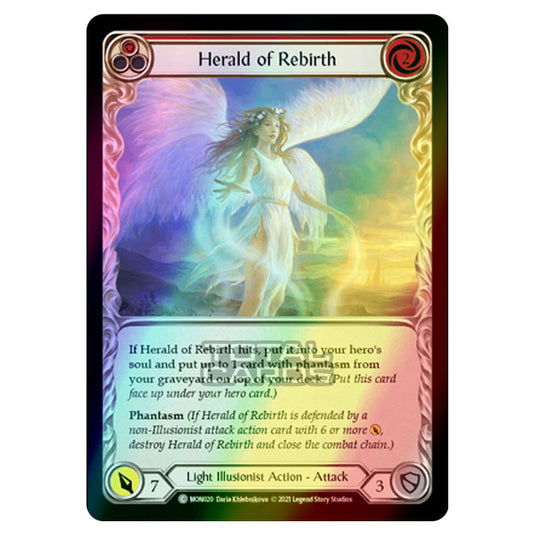 Flesh & Blood - Monarch - Herald of Rebirth (Common) MON020 (Rainbow Foil)