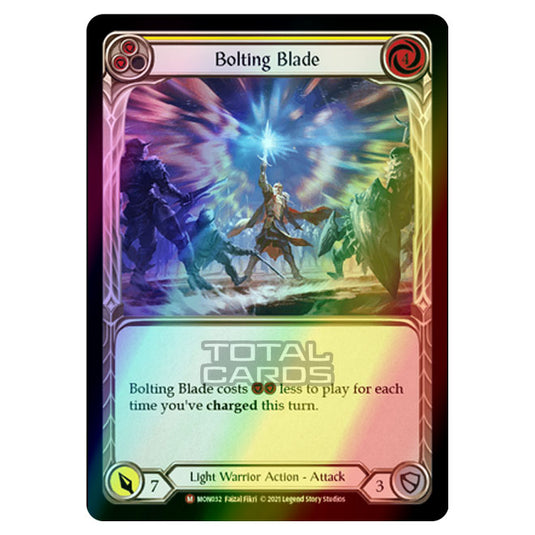 Flesh & Blood - Monarch - Bolting Blade (Majestic) MON032 (Rainbow Foil)