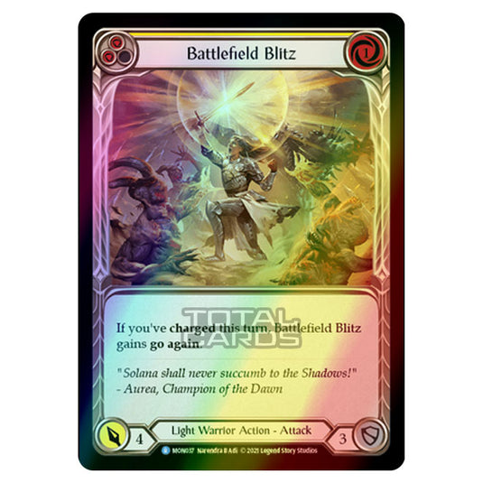 Flesh & Blood - Monarch - Battlefield Blitz (Rare) MON037 (Rainbow Foil)