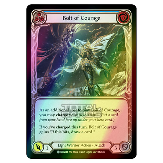 Flesh & Blood - Monarch - Bolt of Courage (Common) MON044 (Rainbow Foil)