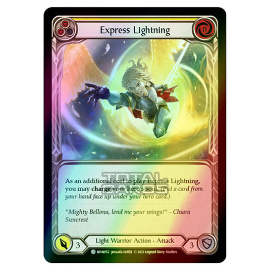 Flesh & Blood - Monarch - Express Lightning (Common) MON052 (Rainbow Foil)