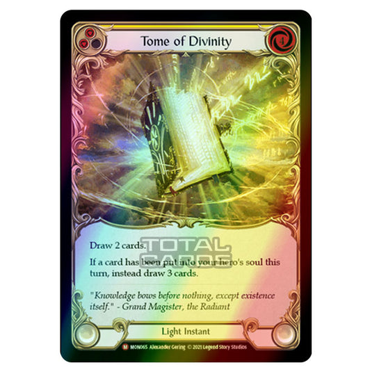 Flesh & Blood - Monarch - Tome of Divinity (Majestic) MON065 (Rainbow Foil)