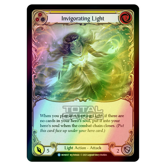 Flesh & Blood - Monarch - Invigorating Light (Rare) MON067 (Rainbow Foil)