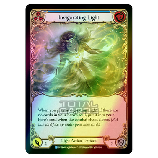 Flesh & Blood - Monarch - Invigorating Light (Rare) MON068 (Rainbow Foil)