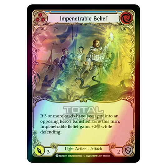 Flesh & Blood - Monarch - Impenetrable Belief (Common) MON077 (Rainbow Foil)