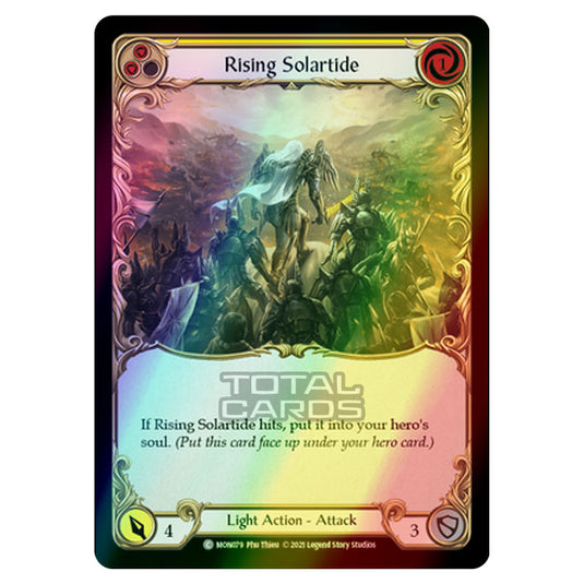 Flesh & Blood - Monarch - Rising Solartide (Common) MON079 (Rainbow Foil)