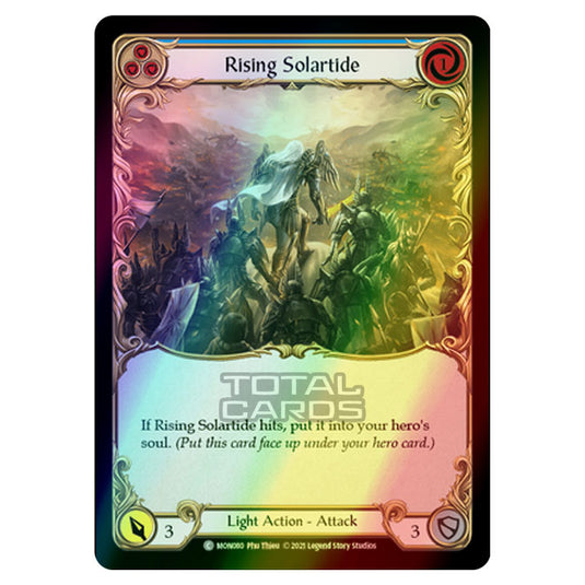 Flesh & Blood - Monarch - Rising Solartide (Common) MON080 (Rainbow Foil)