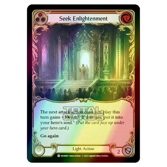 Flesh & Blood - Monarch - Seek Enlightenment (Common) MON081 (Rainbow Foil)