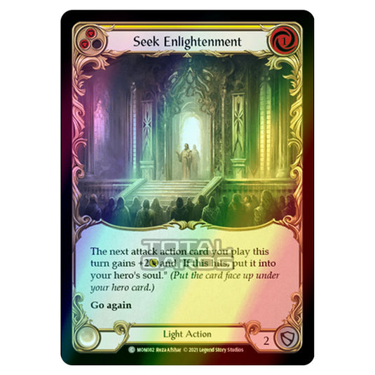 Flesh & Blood - Monarch - Seek Enlightenment (Common) MON082 (Rainbow Foil)