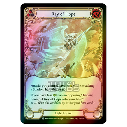 Flesh & Blood - Monarch - Ray of Hope (Common) MON087 (Rainbow Foil)