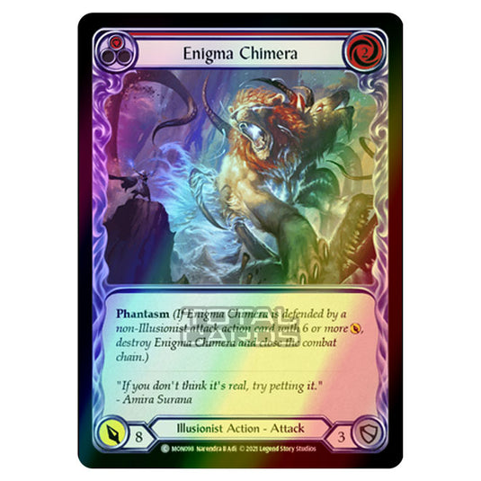 Flesh & Blood - Monarch - Enigma Chimera (Common) MON098 (Rainbow Foil)