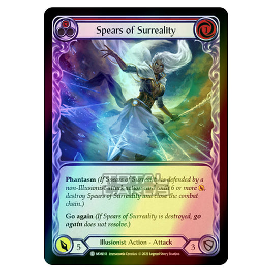 Flesh & Blood - Monarch - Spears of Surreality (Common) MON101 (Rainbow Foil)