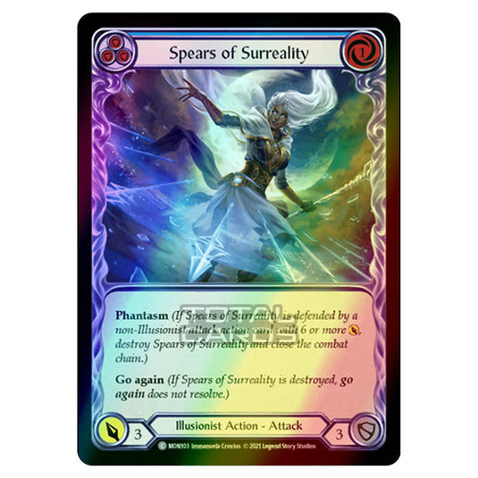 Flesh & Blood - Monarch - Spears of Surreality (Common) MON103 (Rainbow Foil)