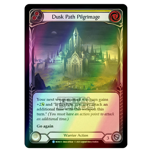 Flesh & Blood - Monarch - Dusk Path Pilgrimage (Rare) MON111 (Rainbow Foil)