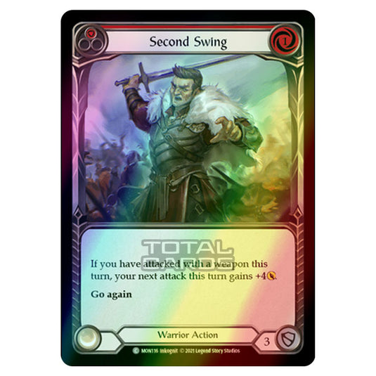 Flesh & Blood - Monarch - Second Swing (Common) MON116 (Rainbow Foil)