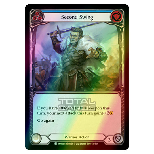 Flesh & Blood - Monarch - Second Swing (Common) MON118 (Rainbow Foil)