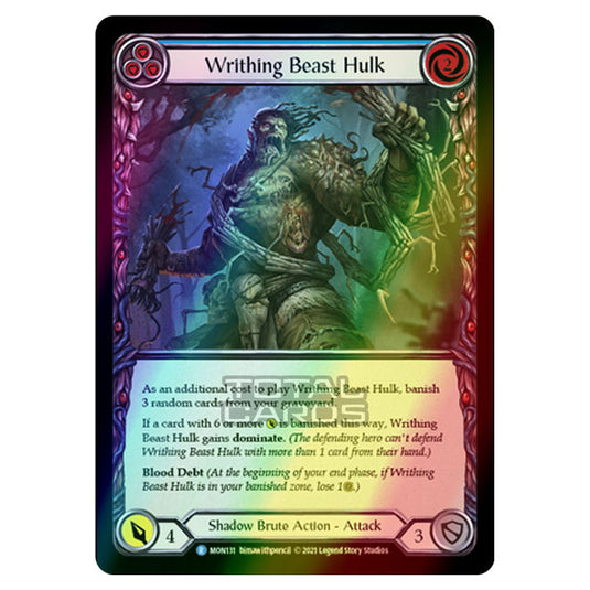 Flesh & Blood - Monarch - Writhing Beast Hulk (Rare) MON131 (Rainbow Foil)